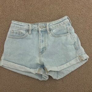 Light Blue Denim Women's Shorts